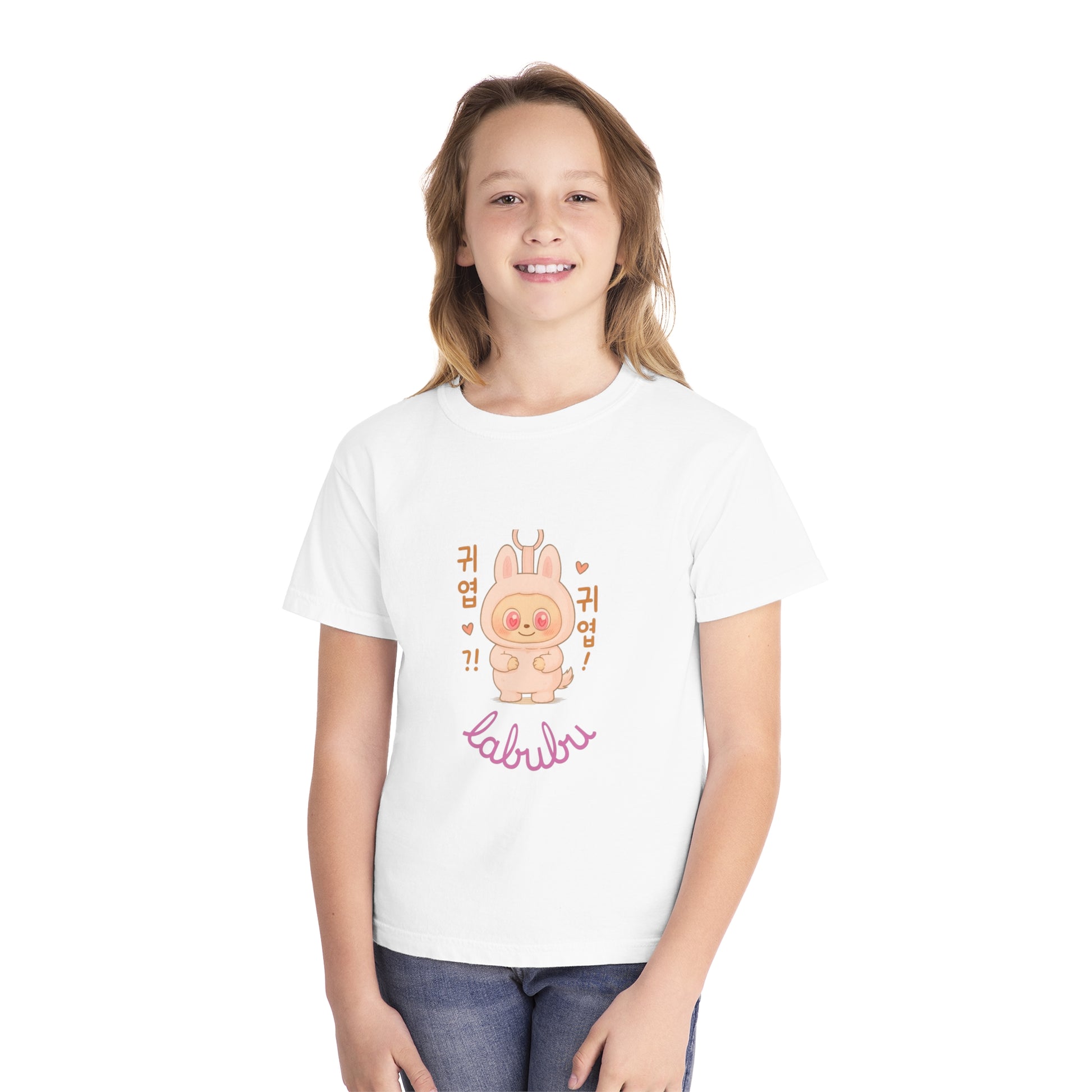 Cute Labubu Youth Tee, Fun Graphic T-Shirt for Kids, Adorable Spring Outfit, Birthday Gift, Kids' Unique Apparel