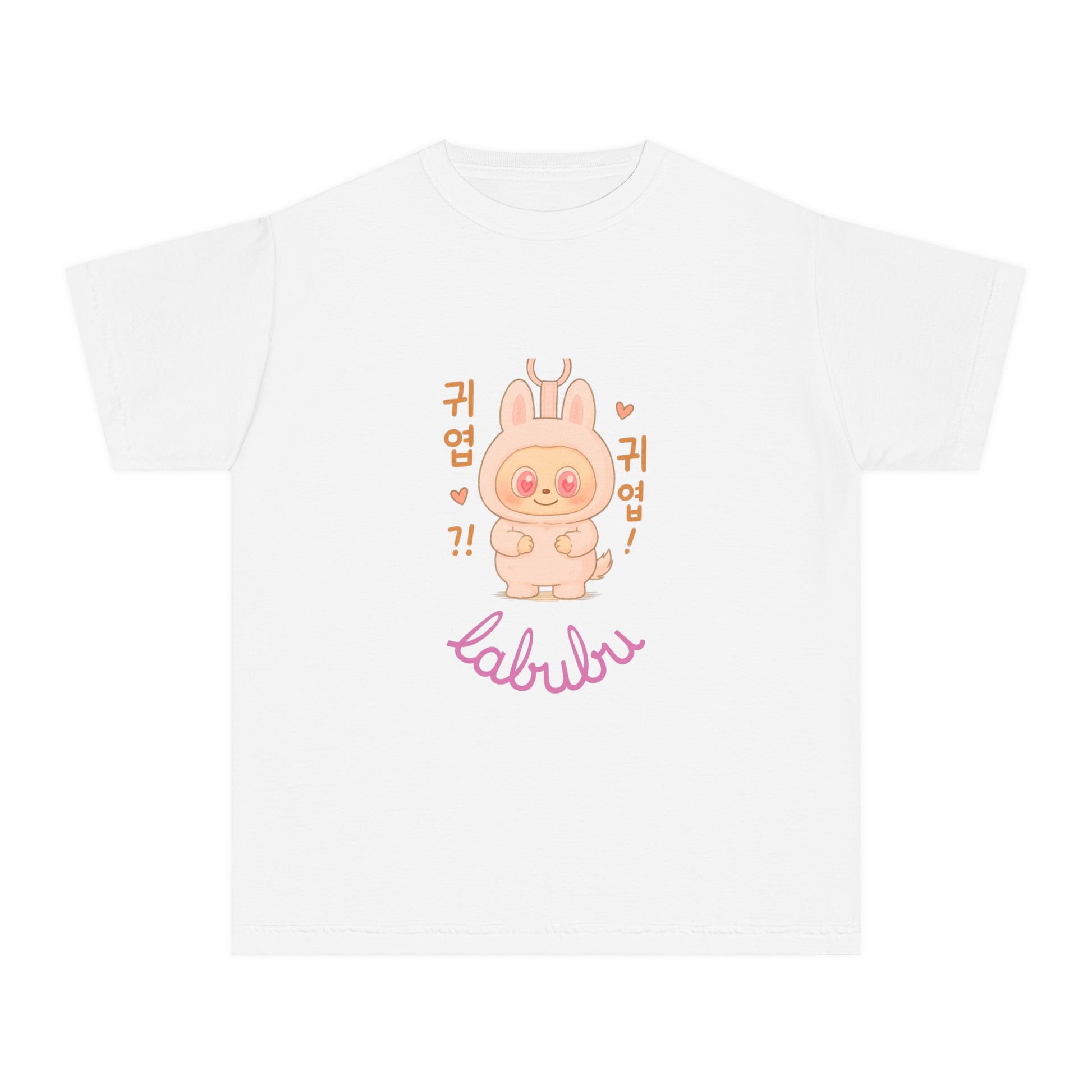 Cute Labubu Youth Tee, Fun Graphic T-Shirt for Kids, Adorable Spring Outfit, Birthday Gift, Kids' Unique Apparel