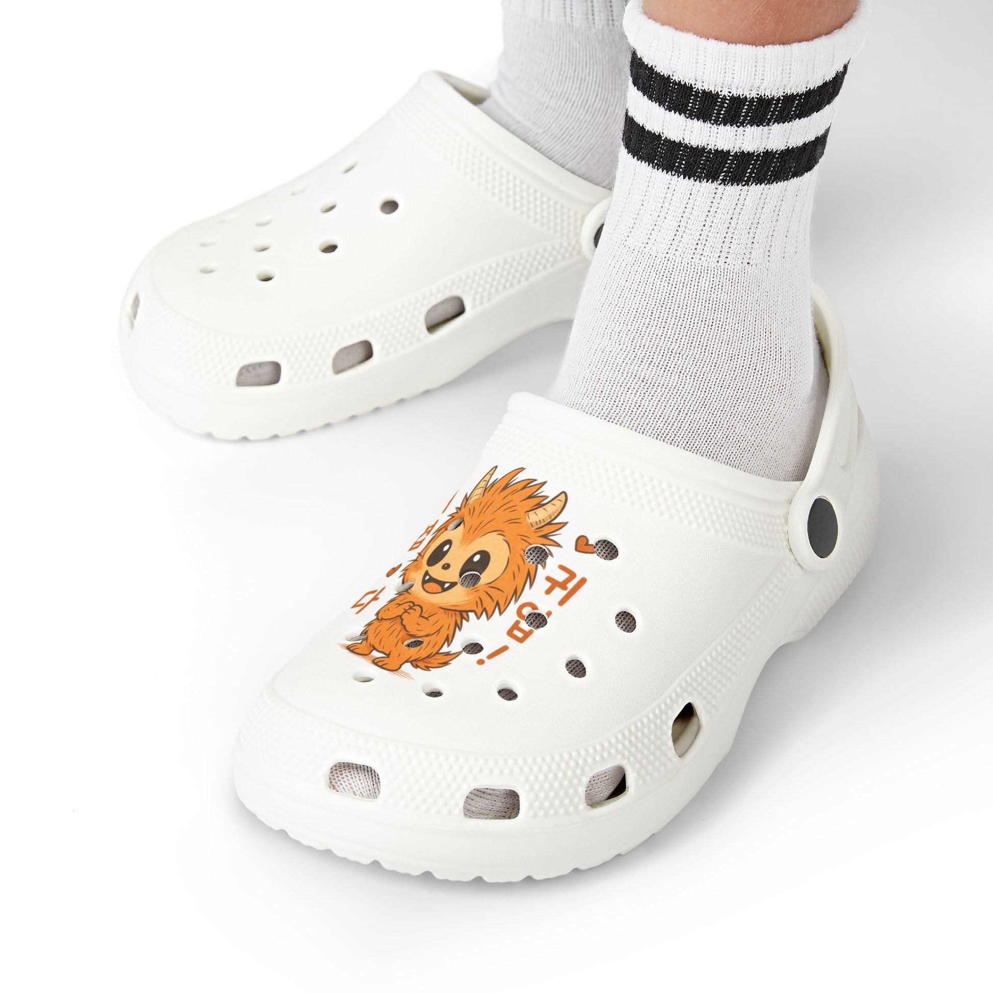 Kids' Lion-Print Foam Clogs, Fun Summer Shoes, Outdoor Play Footwear, Kids' Slippers, Unique Animal-Themed Clogs