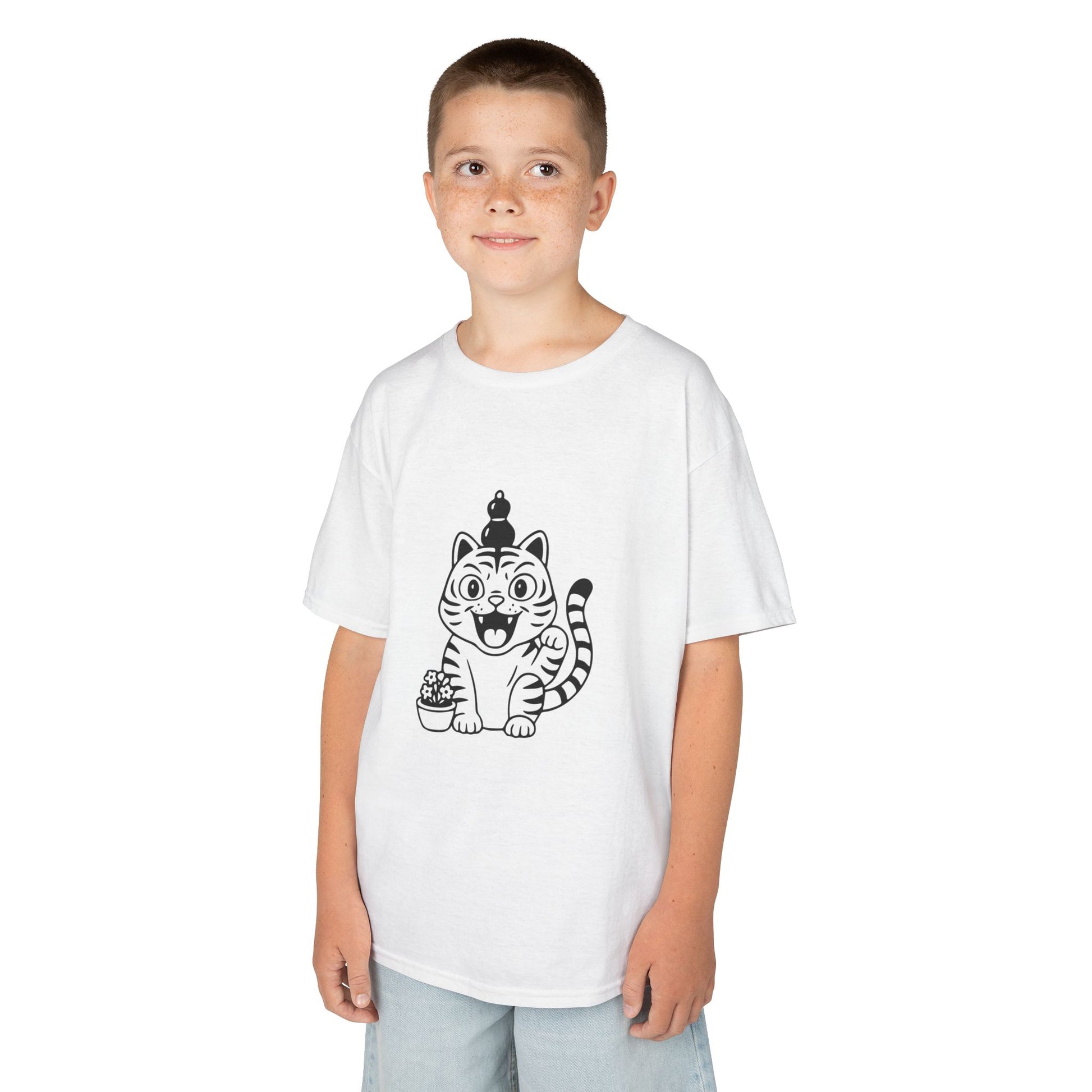 Kids T-Shirt Kpop Demon Hunter Tiger Character