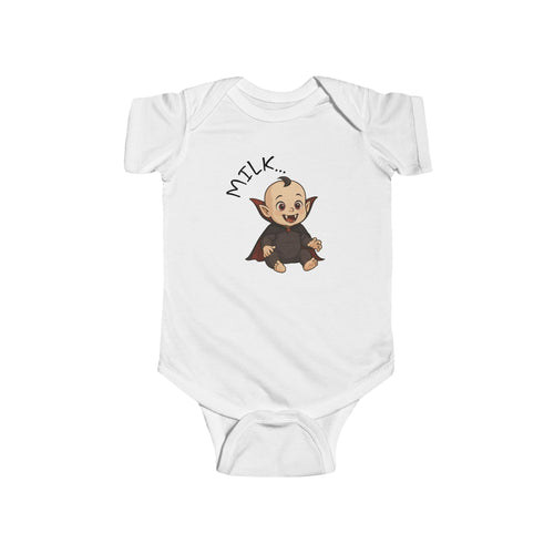 Cute Vampire Milk Bodysuit for Infants, Baby Shower Gift, Halloween Outfit, Toddler Apparel, Funny Baby Clothes, Newborn Costume