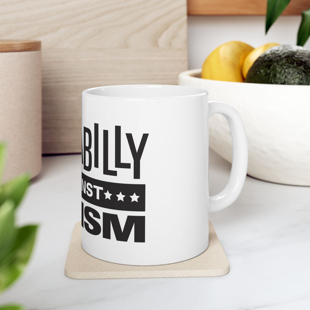 Rockabilly Against Racism Mug- Vintage Retro Coffee Cup