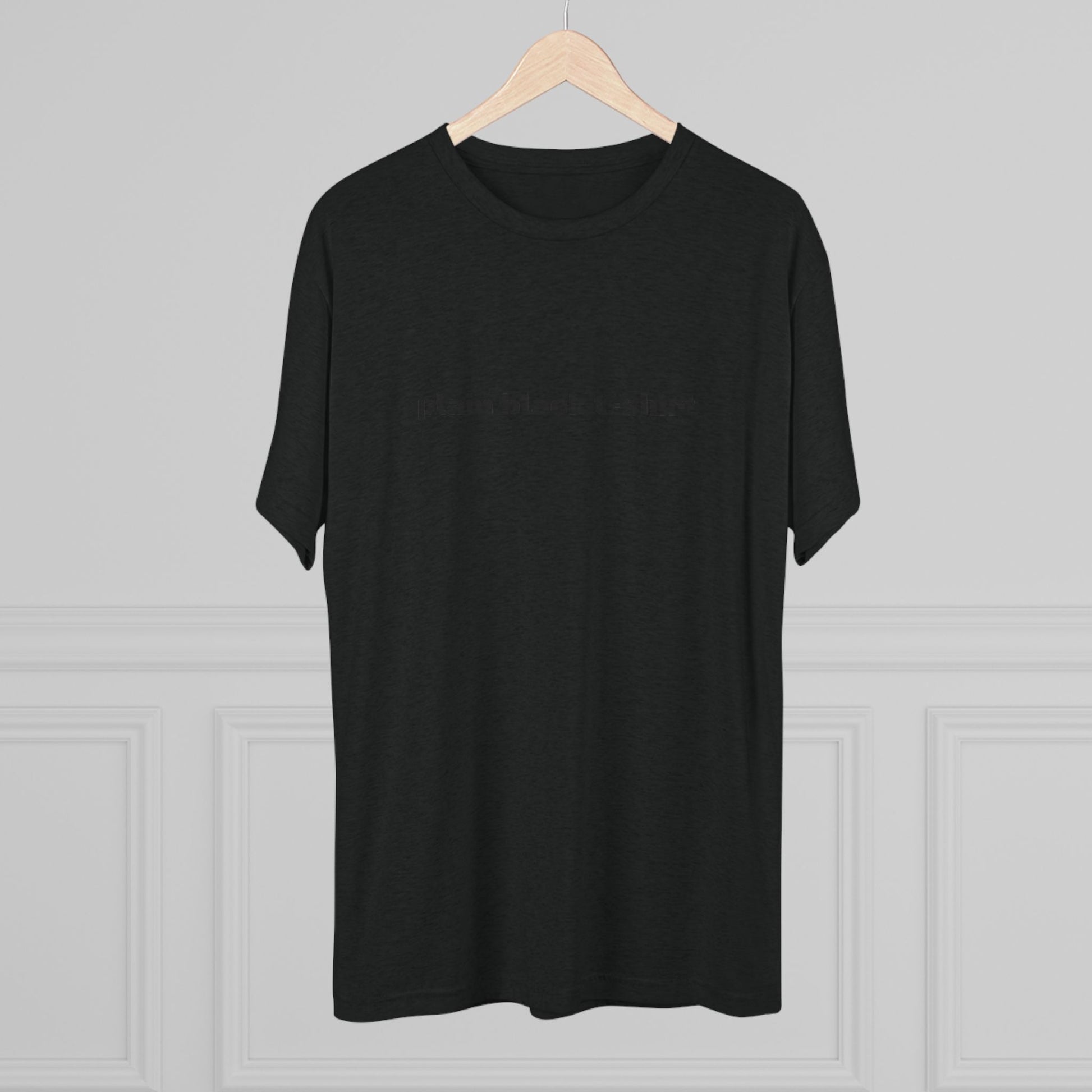 Unisex Tee - Plain Black T-Shirt - Trendy Minimalist Design